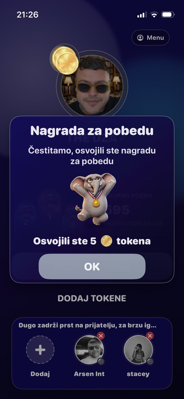 Nagrada za pobedu u Slongalici